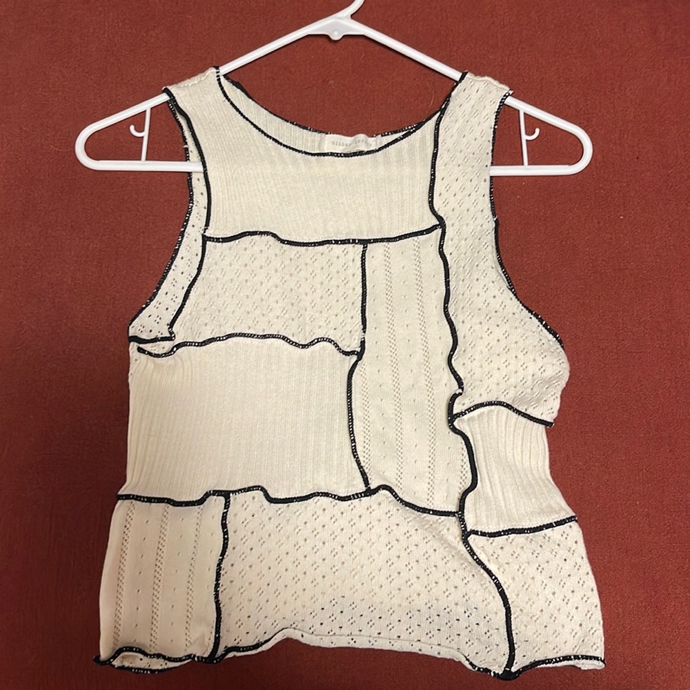 Gilded Intent Pointelle Tank top